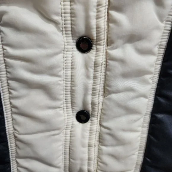 Vintage Golden Collection Pioneer Wear Women's Puffer Ski Vest Blue White Sz XL - Picture 6 of 15